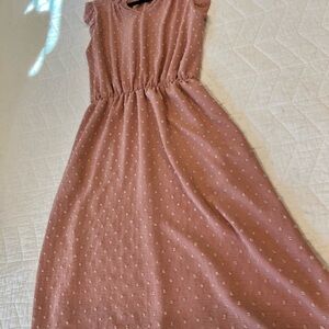 Betsey’s Boutique Women's Small Pink Polka Dot Dress